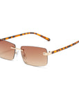 Square Rimless Sunglasses
