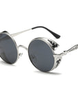 Punk Style Round Women's Polarized Sunglasses