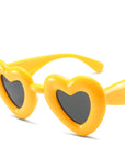 Y2K Candy-Colored Heart Sunglasses 88982
