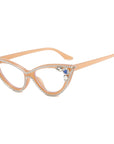 Cat's Eye Diamond Optical Frame