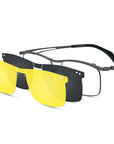 Magnetic Clip-on Pure Titanium Myopia Glasses