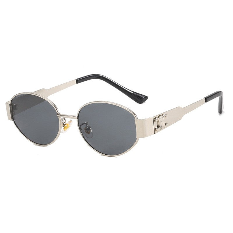 Metal Oval Sunglasses