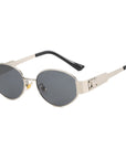 Metal Oval Sunglasses