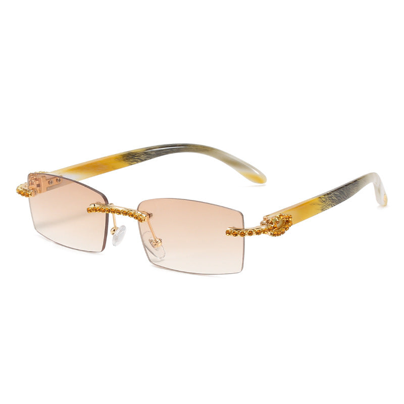 Diamonds Rimless Men's Sunglasses