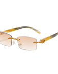 Diamonds Rimless Men's Sunglasses