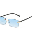 Square Rimless Sunglasses