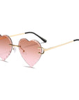 Gradient Color Heart Sunglasses