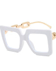 Square  Anti-Blue Light Chain Glasses