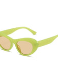 Oval Frame Candy Colored Sunglasses