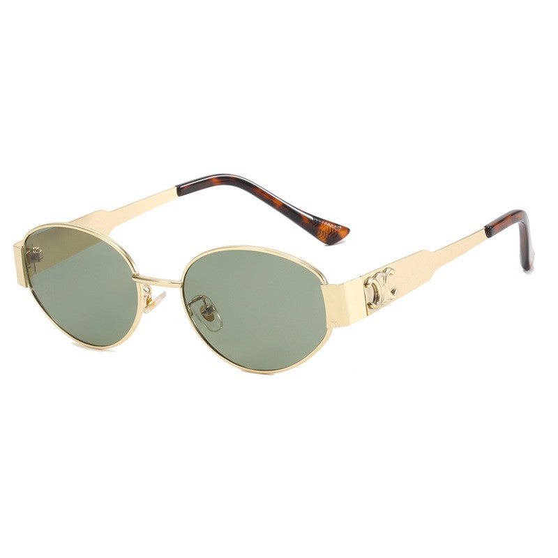 Metal Oval Sunglasses