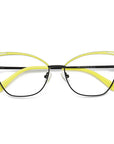 Skeleton Cat Eye Metal Glasses