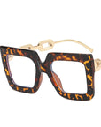 Square  Anti-Blue Light Chain Glasses