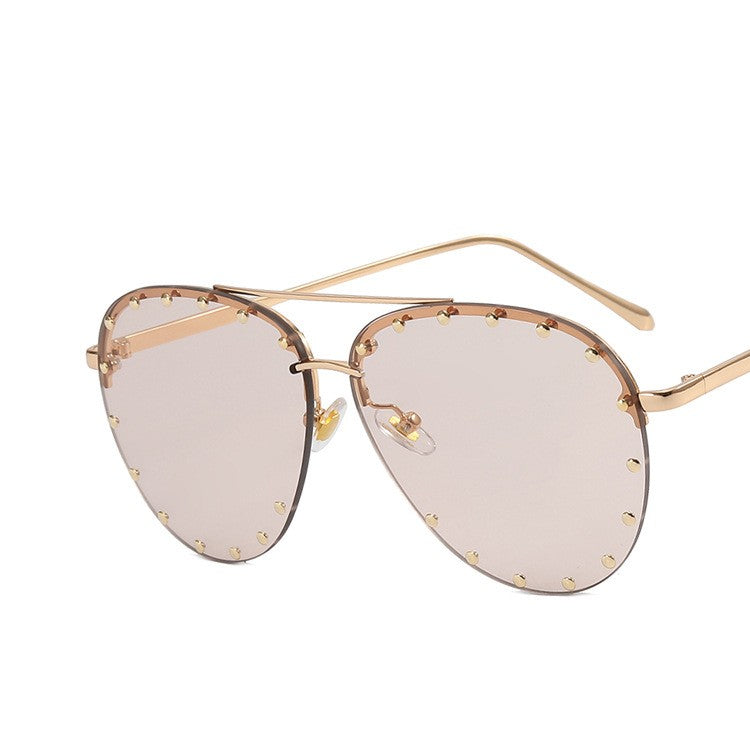 Metal Rivet Toad Sunglasses
