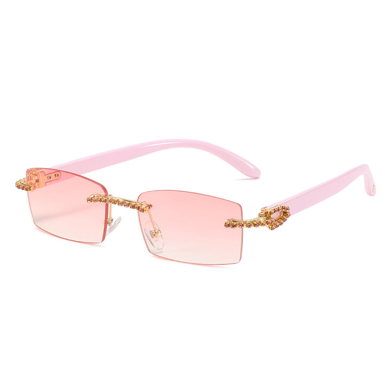 Diamonds Rimless Men's Sunglasses