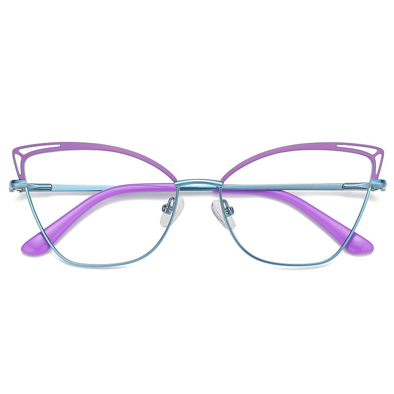 Skeleton Cat Eye Metal Glasses