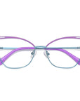 Skeleton Cat Eye Metal Glasses