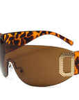 Y2K Letter Sunglasses 8029
