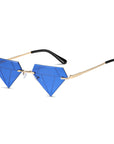 Rimless Diamond Sunglasses