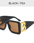 Retro Big Frame Square Letter Sunglasses 18078