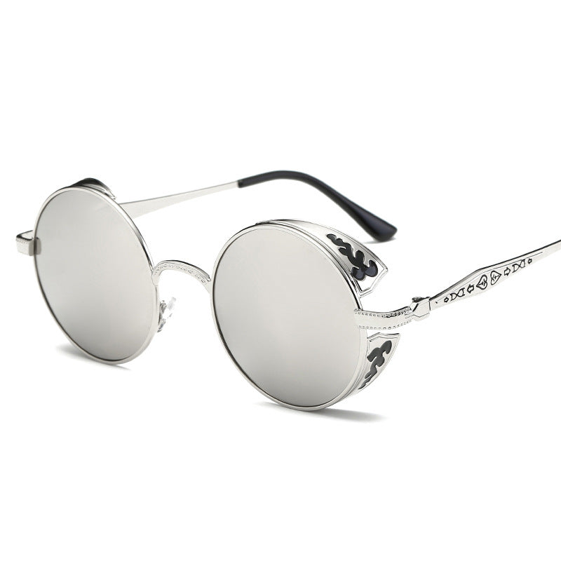 Punk Style Round Women's Polarized Sunglasses