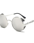 Punk Style Round Women's Polarized Sunglasses