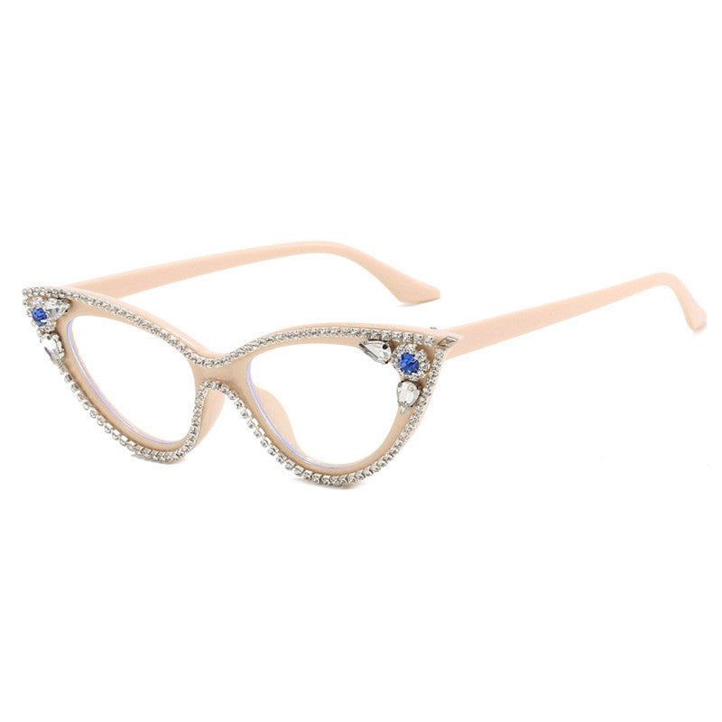 Cat's Eye Diamond Optical Frame