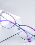 Skeleton Cat Eye Metal Glasses