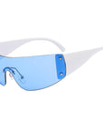 Rimless Pentagram Sunglasses Y2K