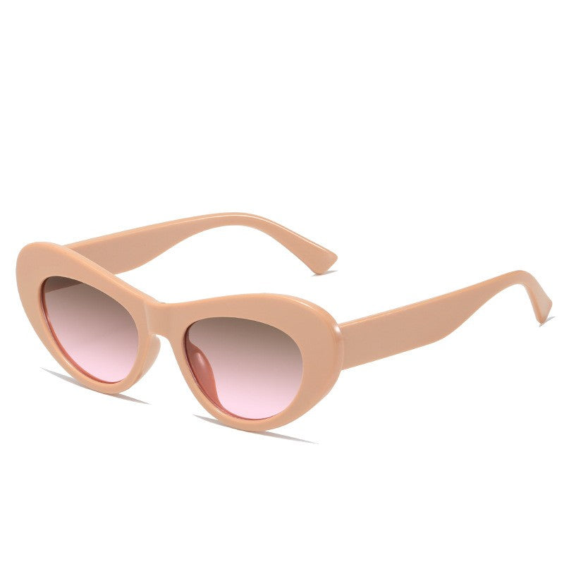 Oval Frame Candy Colored Sunglasses