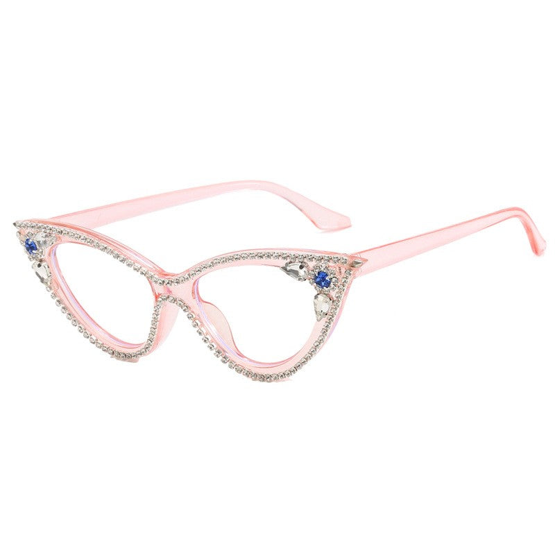Cat's Eye Diamond Optical Frame