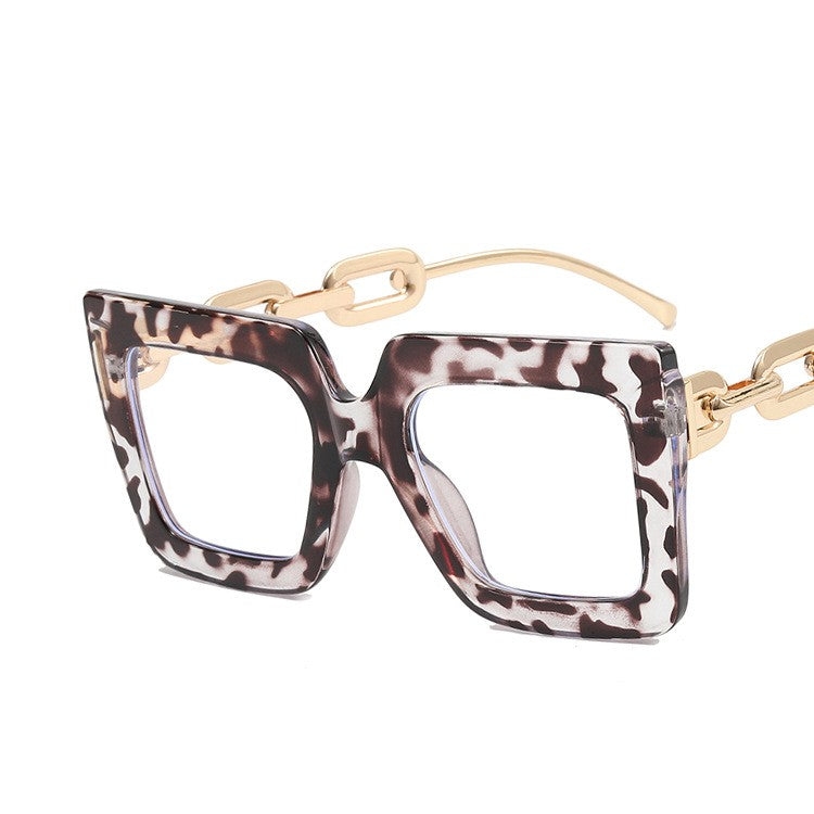 Square  Anti-Blue Light Chain Glasses