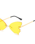 Women's Rimless Butterfly Sunglasses