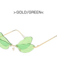Gradient Color Butterfly Wings Sunglasses