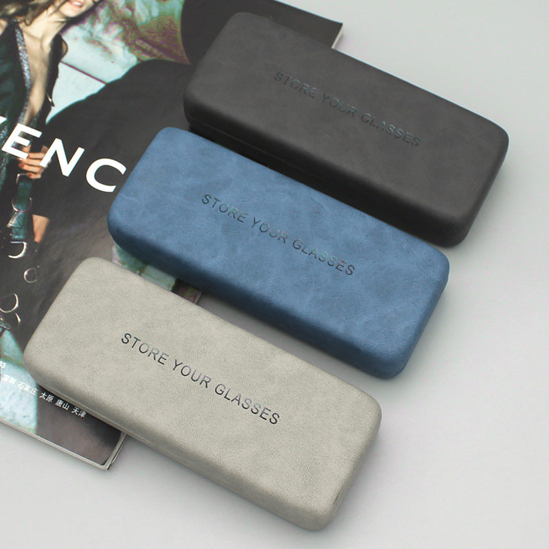 Pleated Leather Glasses Case