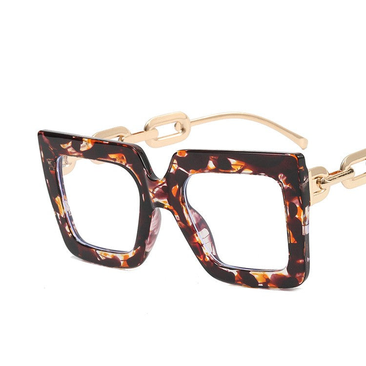 Square  Anti-Blue Light Chain Glasses