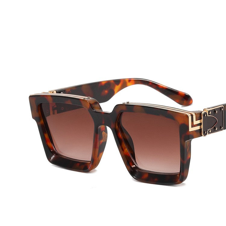 Men's Square Large Frame Sunglasses