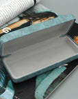 Pleated Leather Glasses Case