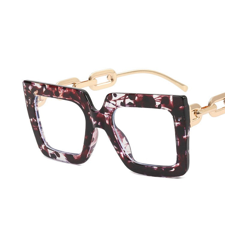 Square  Anti-Blue Light Chain Glasses