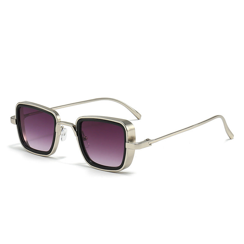 Men's Retro Thick Edge Metal Sunglasses