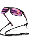 TR90 Discoloration Color Changing Cycling Sports Sunglasses 3027