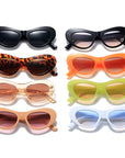 Oval Frame Candy Colored Sunglasses