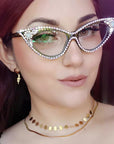 Cat's Eye Diamond Optical Frame