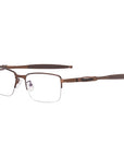Men's Metal Half Frame Glasses