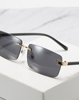 Square Rimless Sunglasses