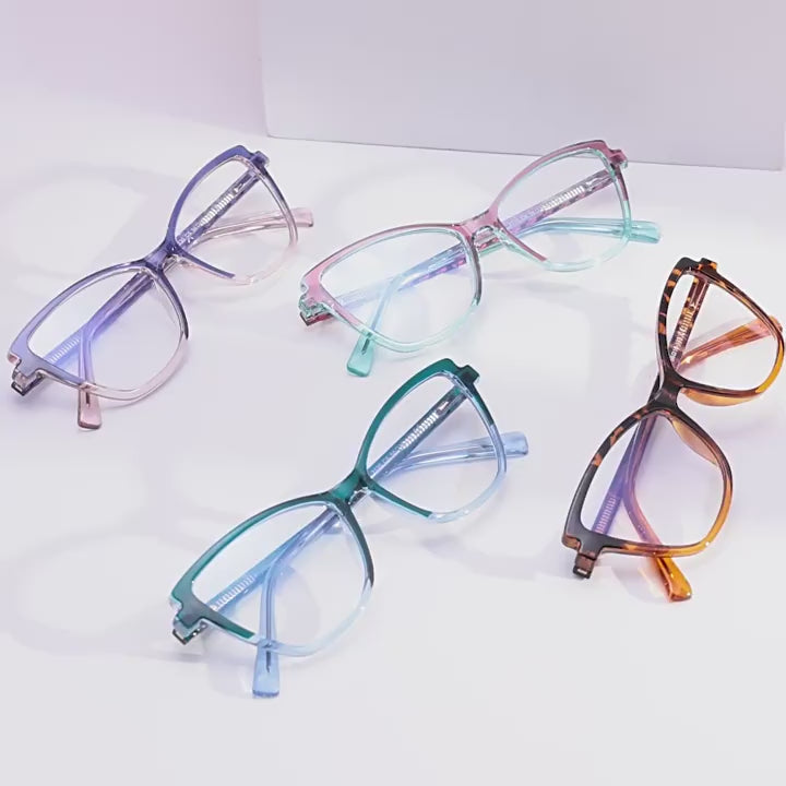 TR90 Colorful Cat's Eye Small Frame Glasses