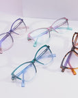 TR90 Colorful Cat's Eye Small Frame Glasses